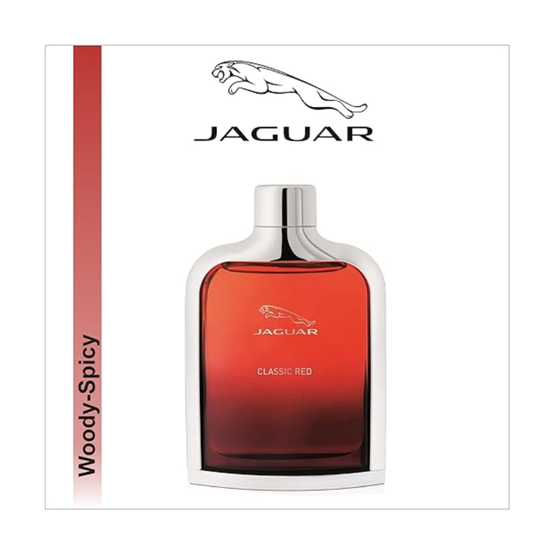 عطر جاغوار كلاسيك ريد للرجال 100 مل – أو دو تواليت